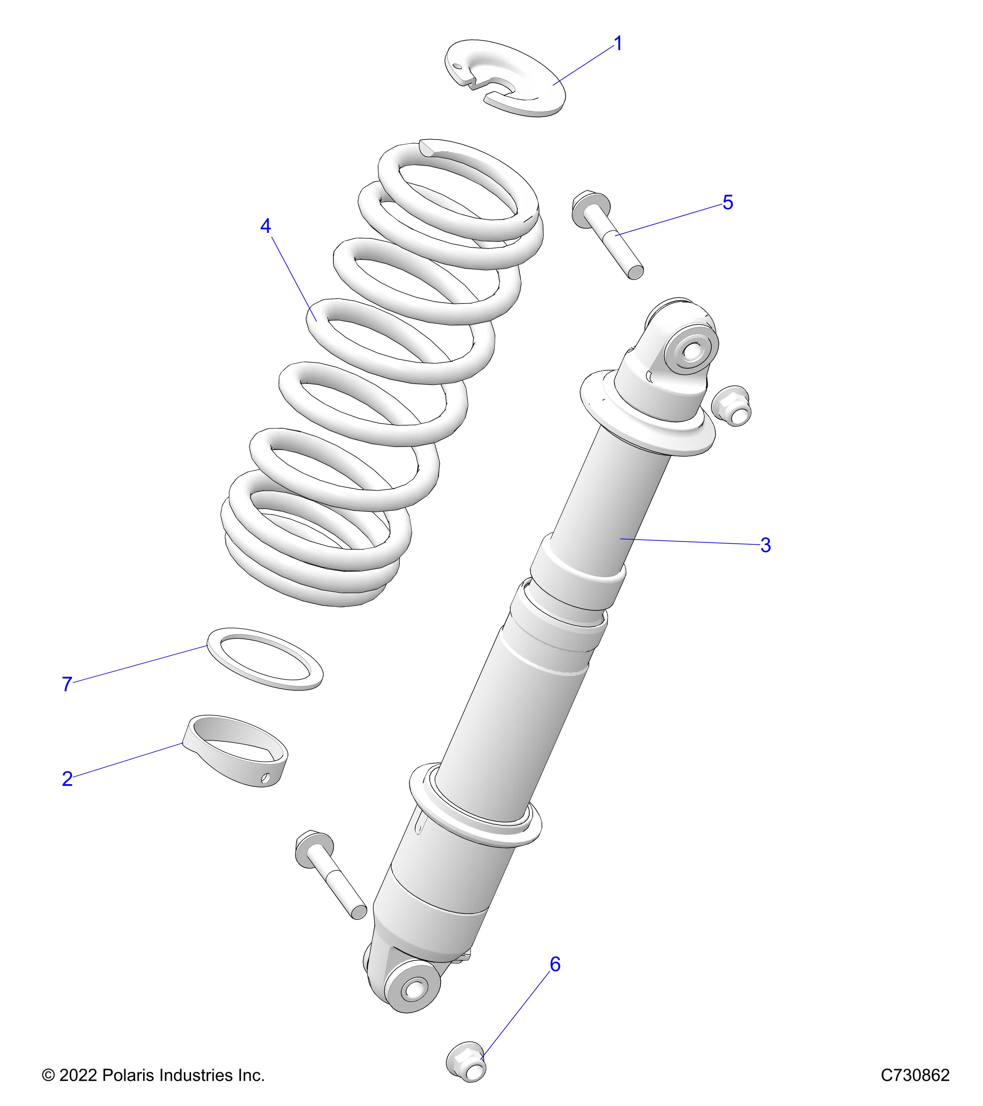 SUSPENSION, REAR SHOCK MOUNTING - R23RSU99B9/BJ/BK/BX (C730862)