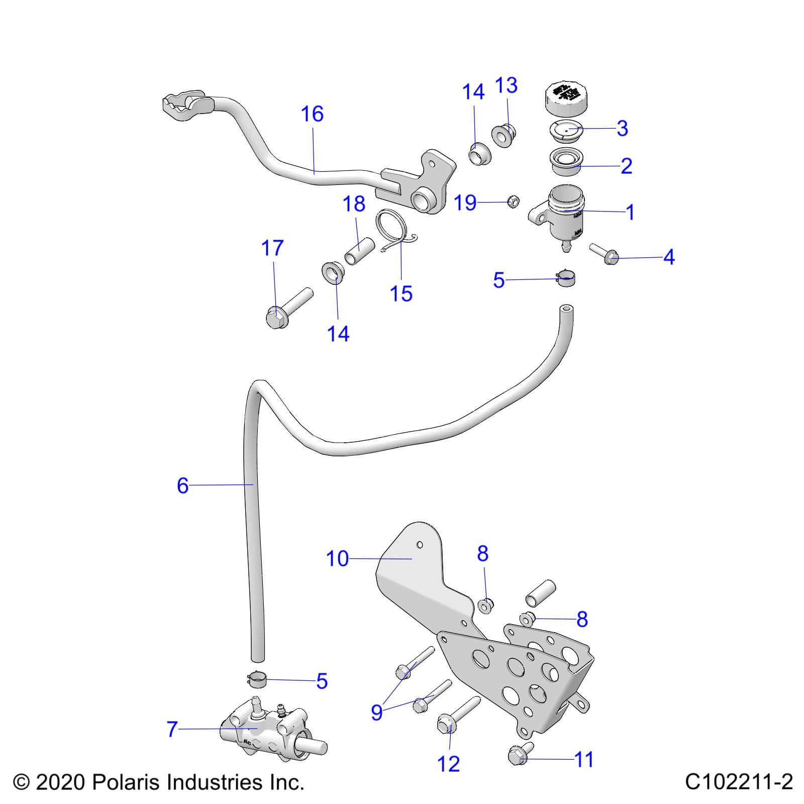 BRAKES, BRAKE PEDAL and MASTER CYLINDER - A25SXM95AL (C102211-2)