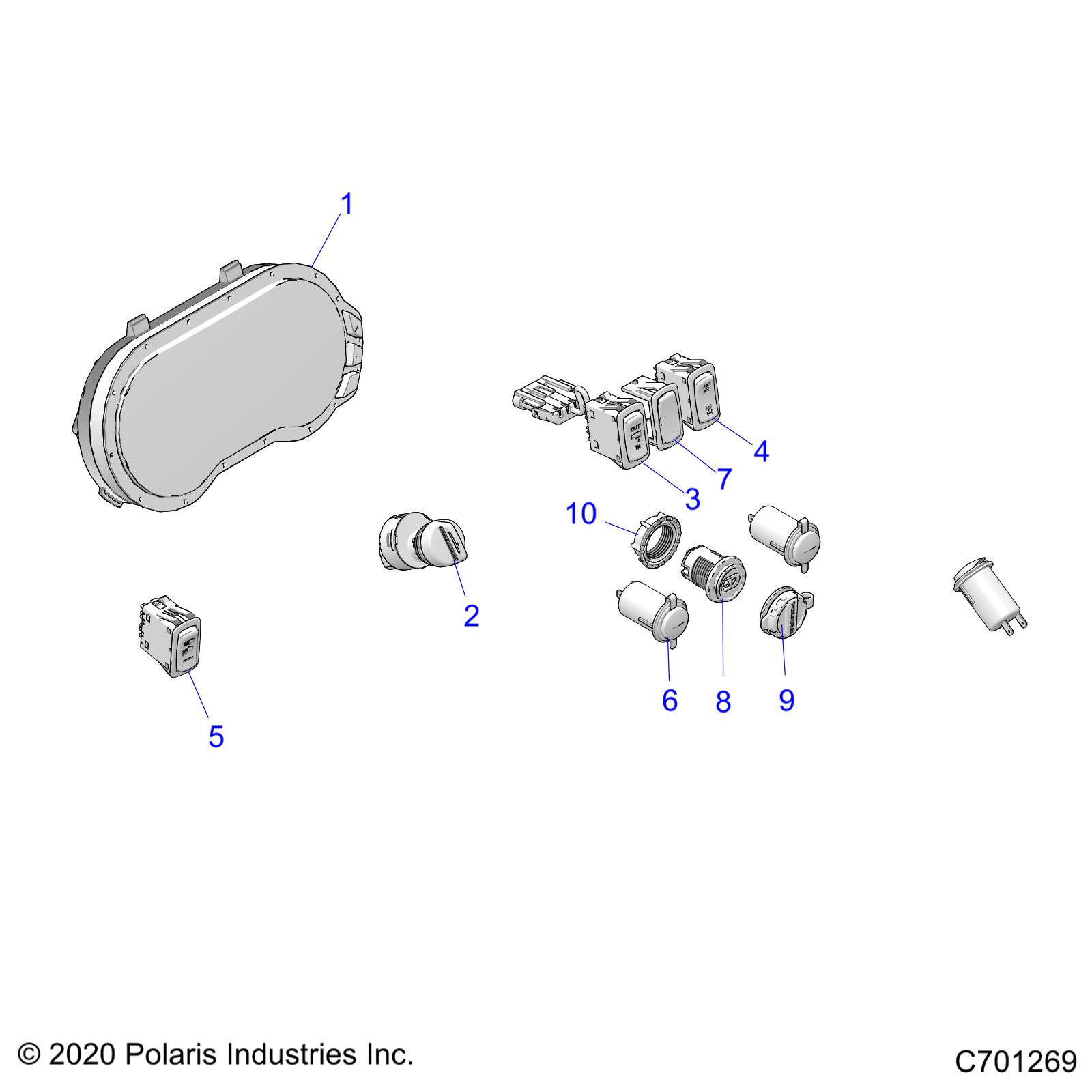 ELECTRICAL, DASH INSTUMENTS - R21RSM99AG (C701269)