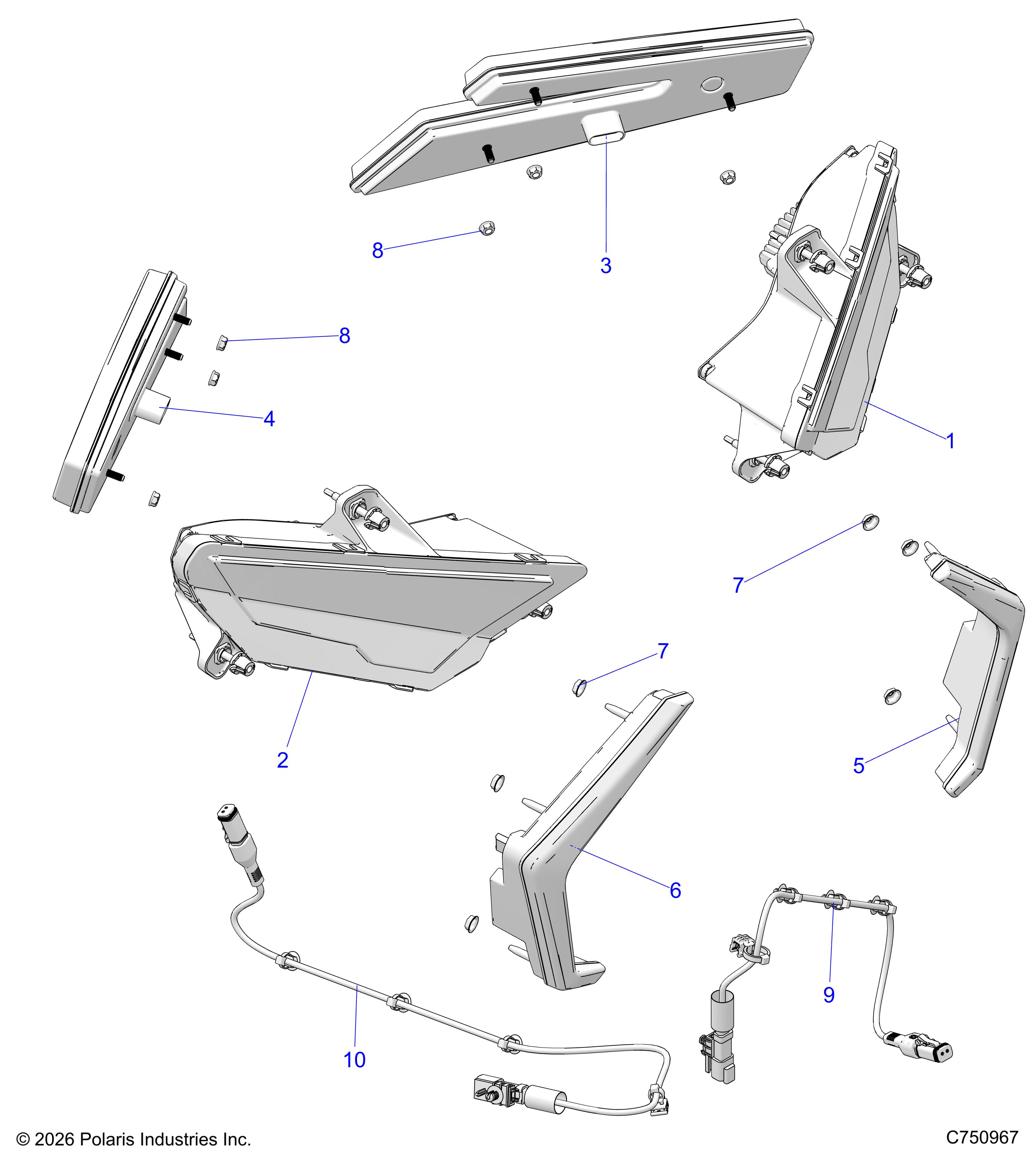 ELECTRICAL, HEADLIGHTS AND TAILLIGHTS - Z26RPP2KBL (C750967)