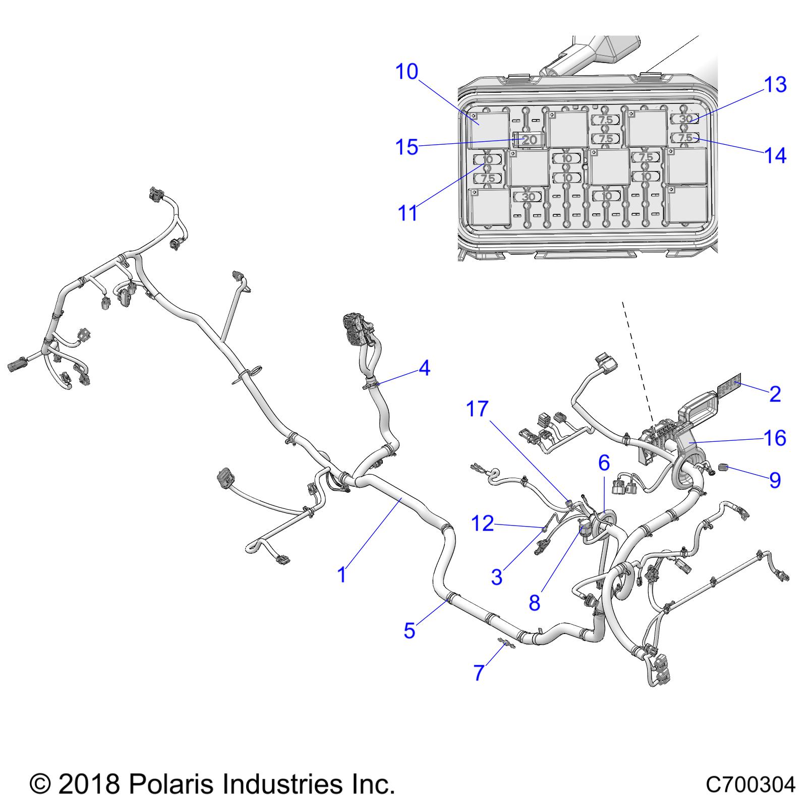 ELECTRICAL, WIRE HARNESS - Z20NAE99AC/AL/AN/BC/BL/BN/LL/R99AZ/BZ (C700304)