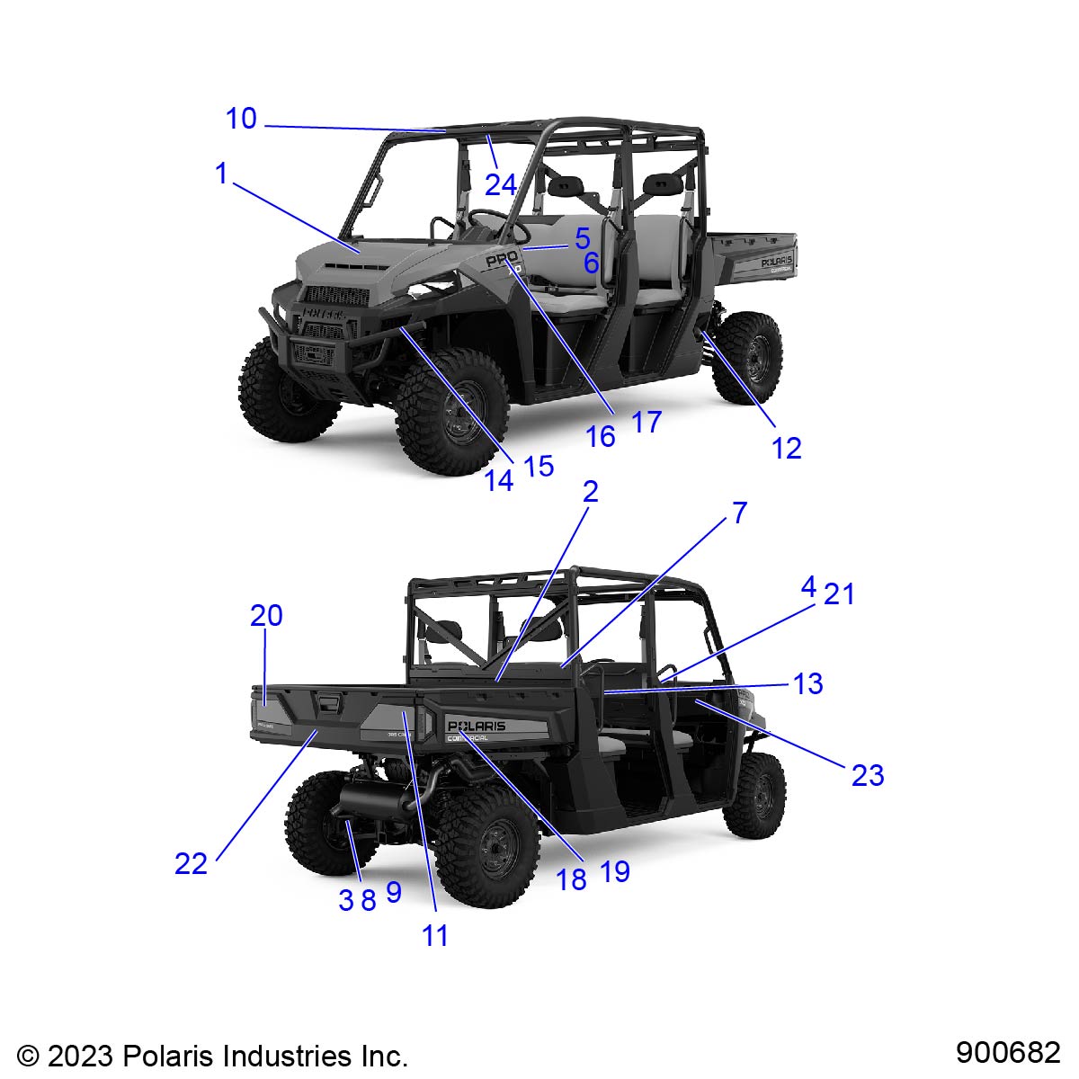 BODY, DECALS - D24P4E99A4/B4/F99A4/V99A4/B4/Y99A4 (900682-01)