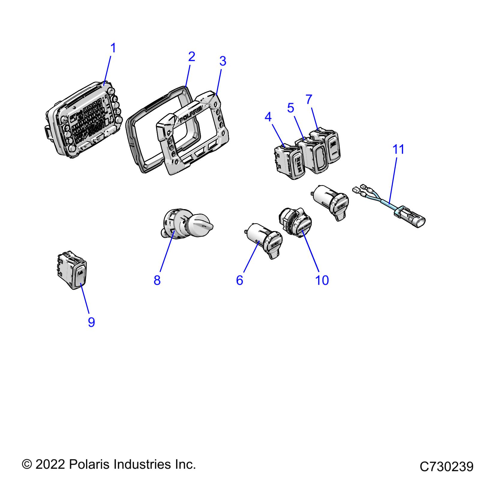 ELECTRICAL, DASH INSTRUMENTS - R22RRED4JA (C730239)