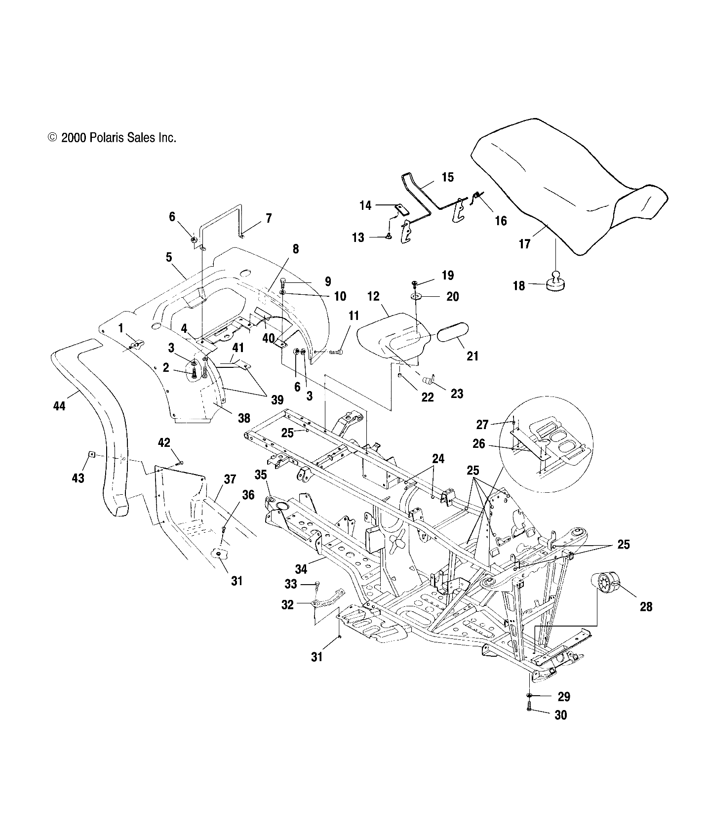 REAR CAB and SEAT - A00CH46CA (4954785478A005)