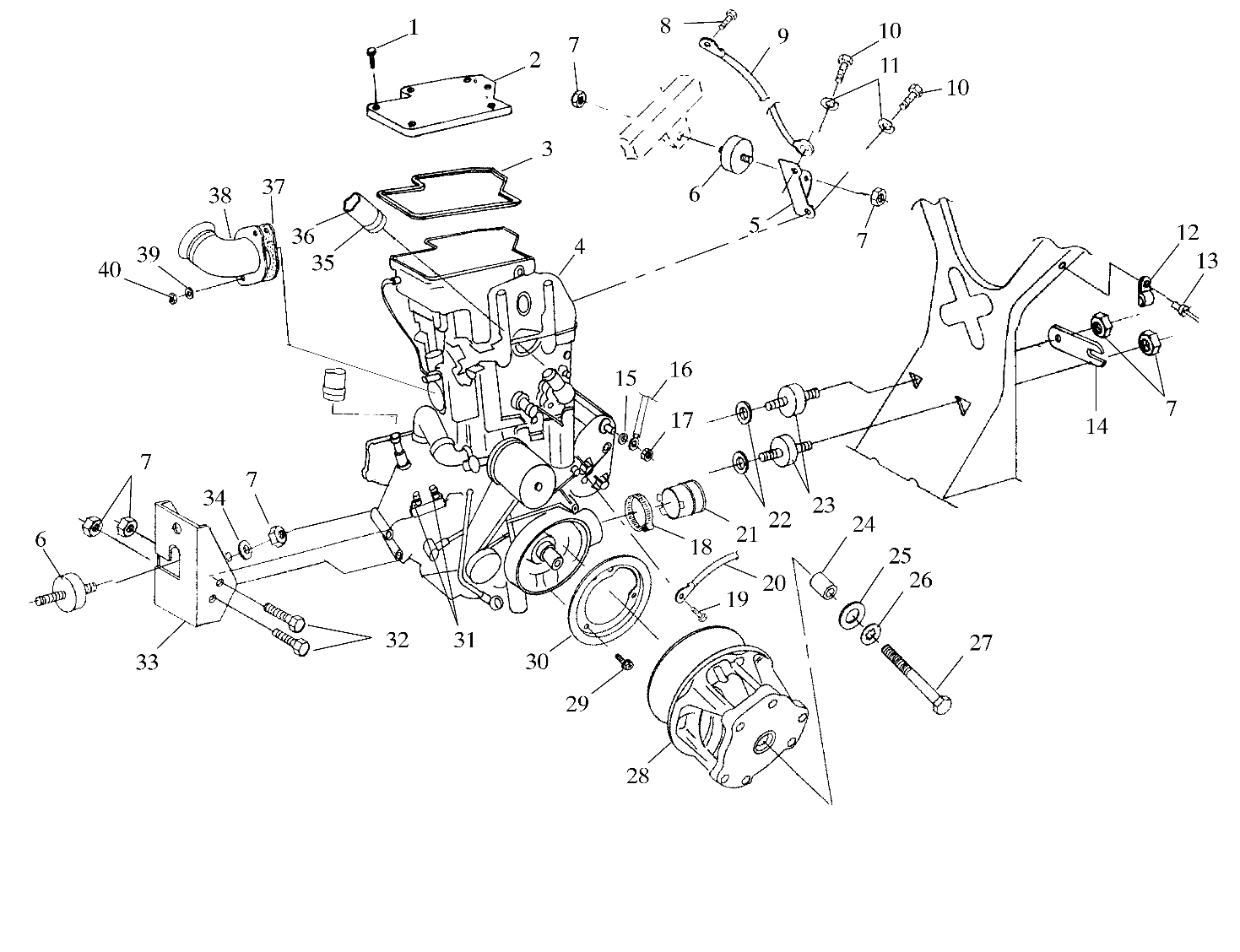 ENGINE MOUNTING - A00CH46CA (4954785478A012)