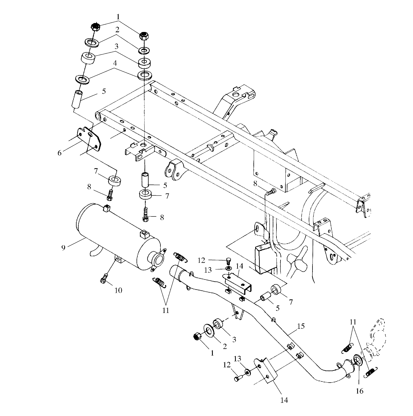 EXHAUST SYSTEM - A00CH46CA (4954785478A013)