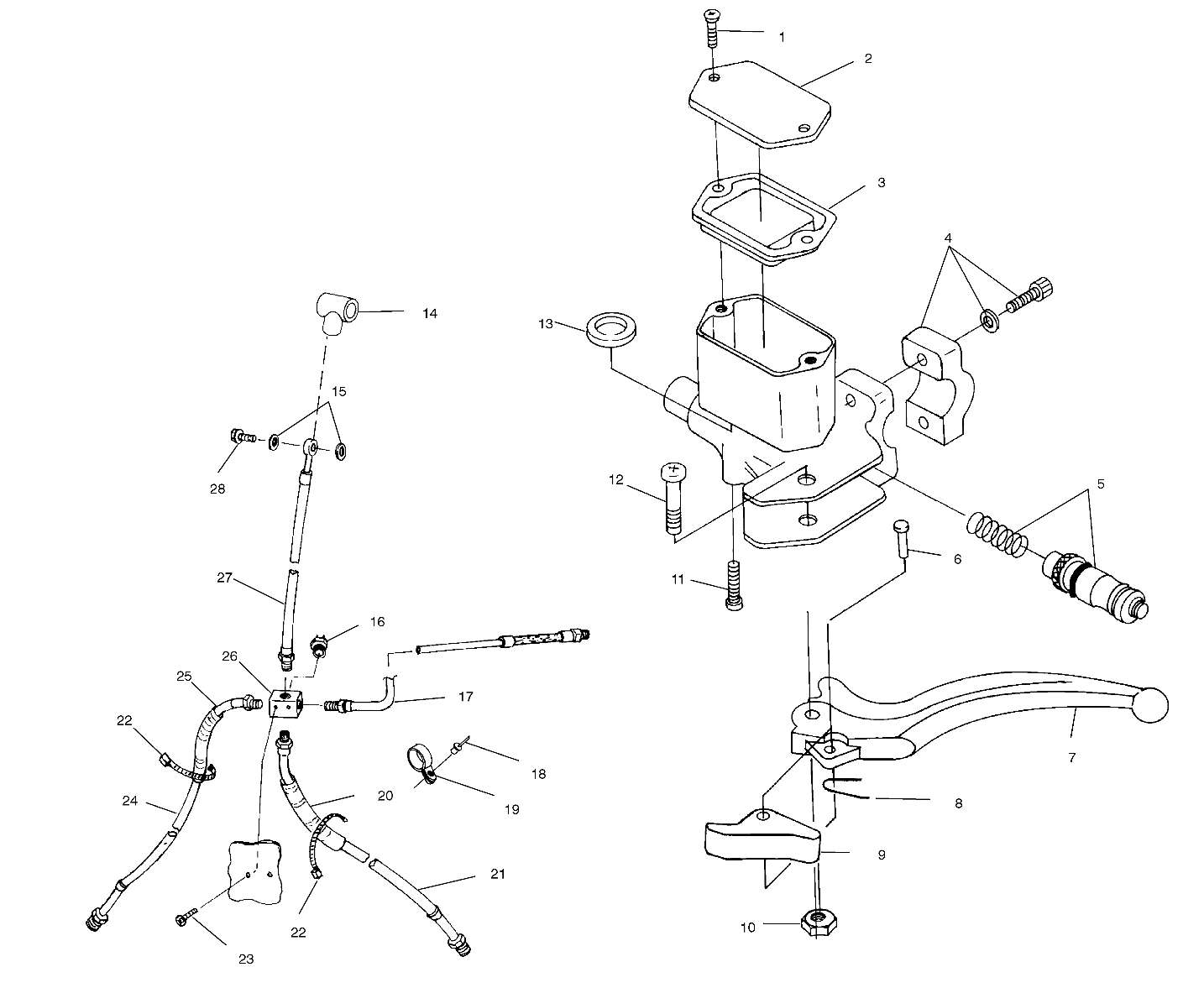 CONTROLS - MASTER CYLINDER/BRAKE LINE - A00CH46CA (4954785478B009)