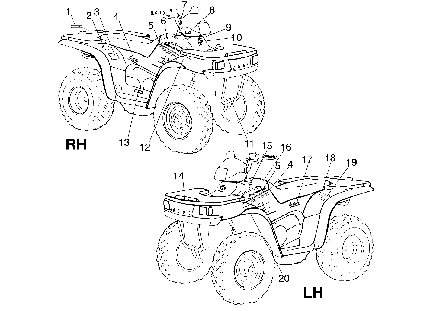 DECALS - A00CH50AA (4954805480A011)