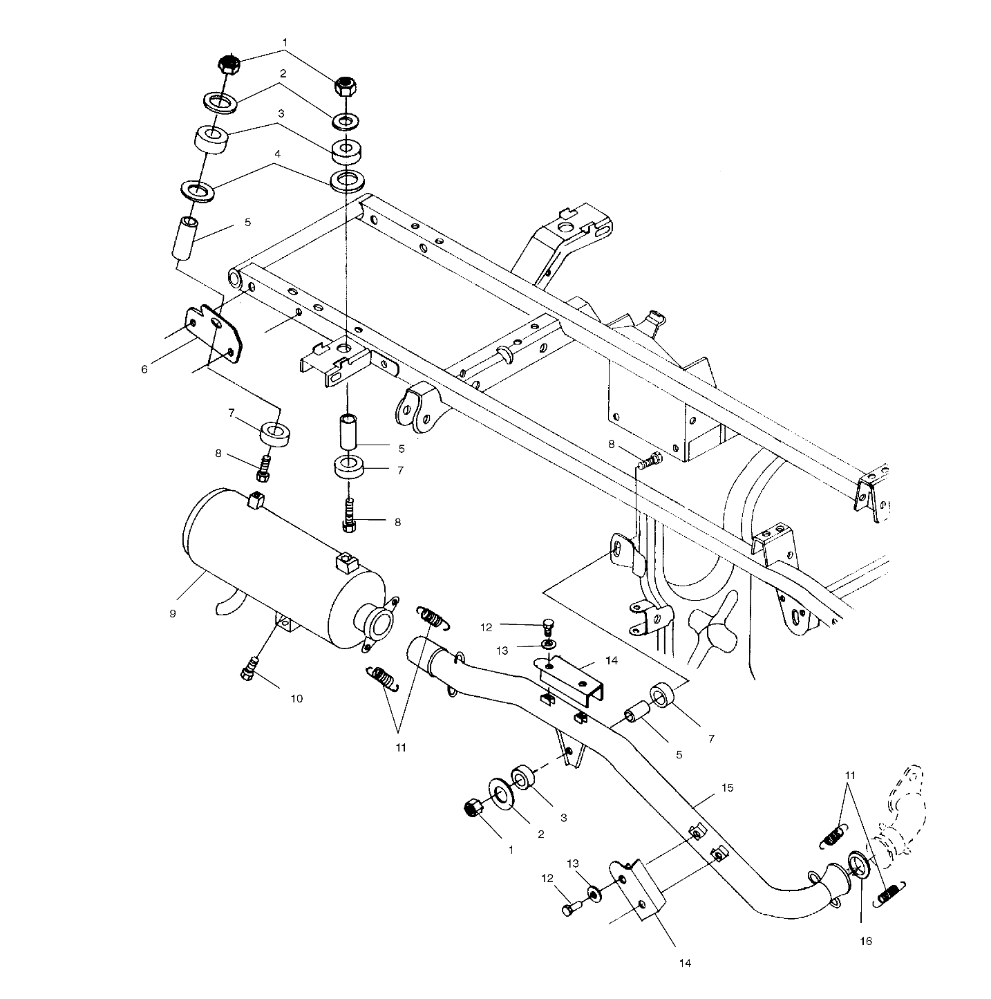 EXHAUST SYSTEM - A00CH50AA (4954805480A014)