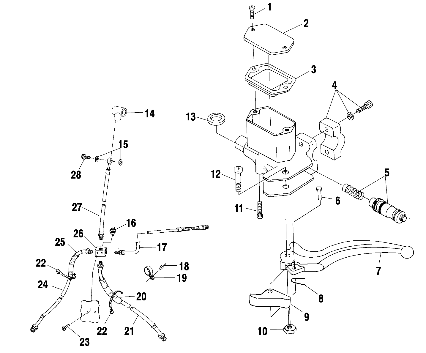 CONTROLS - MASTER CYLINDER/BRAKE LINE - A00CH50AA (4954805480B012)