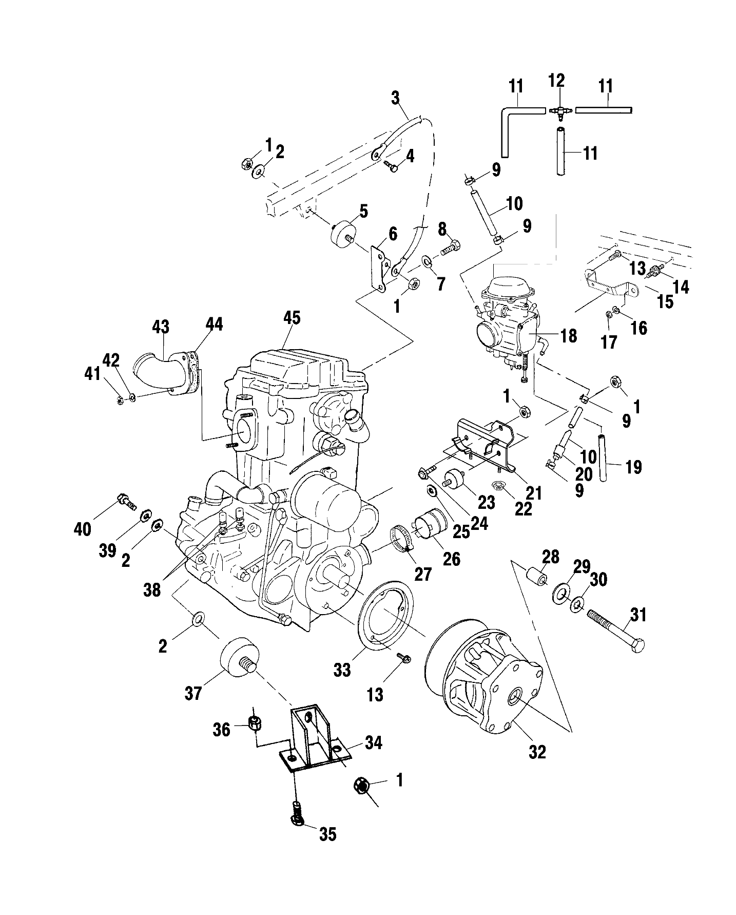 ENGINE MOUNTING - A00CL50AA (4954815481A011)