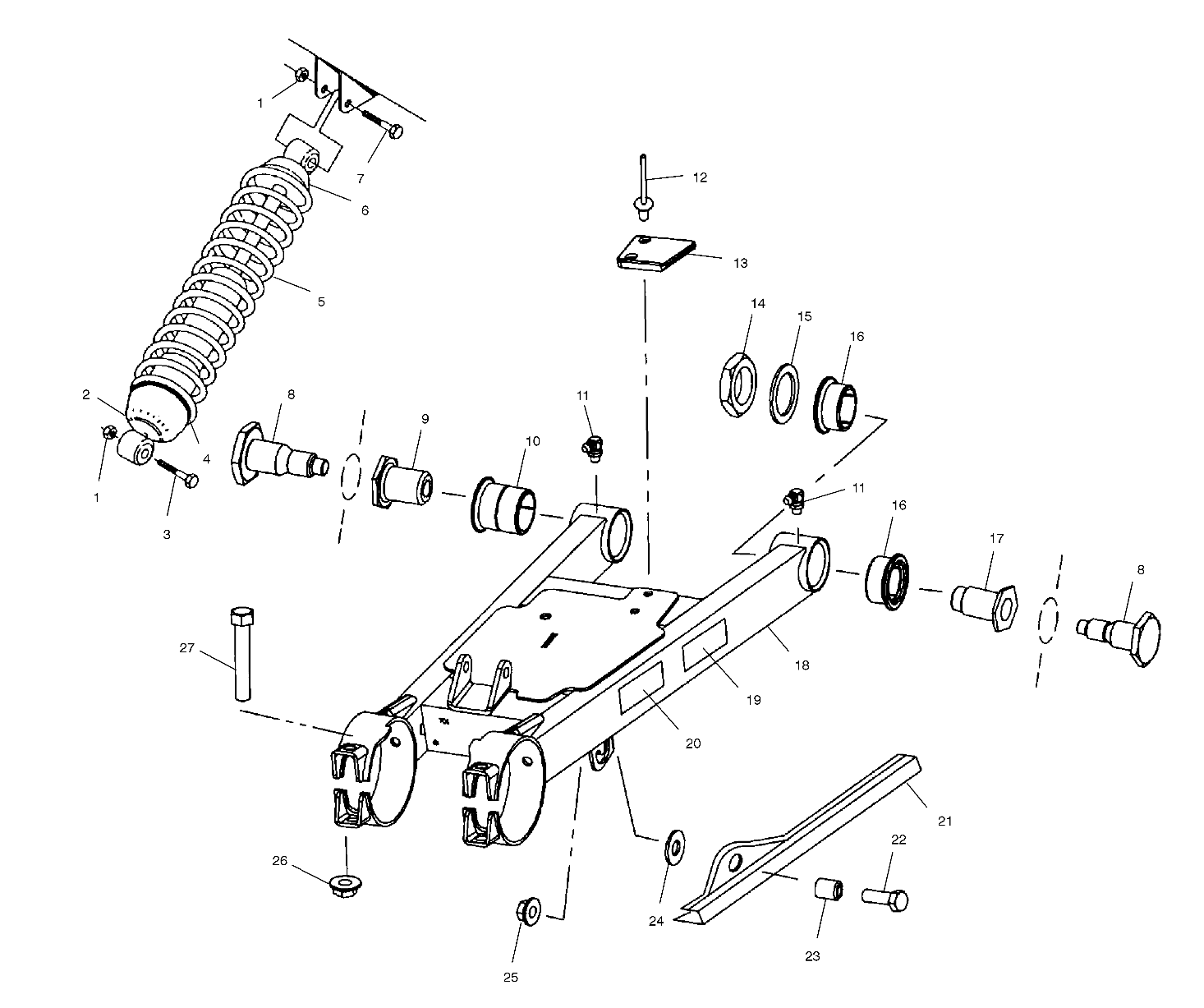 SWING ARM/SHOCK MOUNTING - A00CL50AA (4954815481C001)