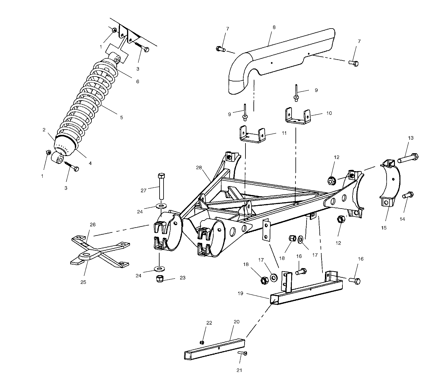 SWING ARM WELDMENT (REAR) - A00CL50AA (4954815481C004)