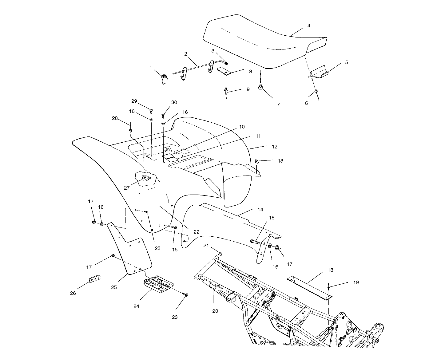 REAR CAB - A00BA25CA (4954825482A006)