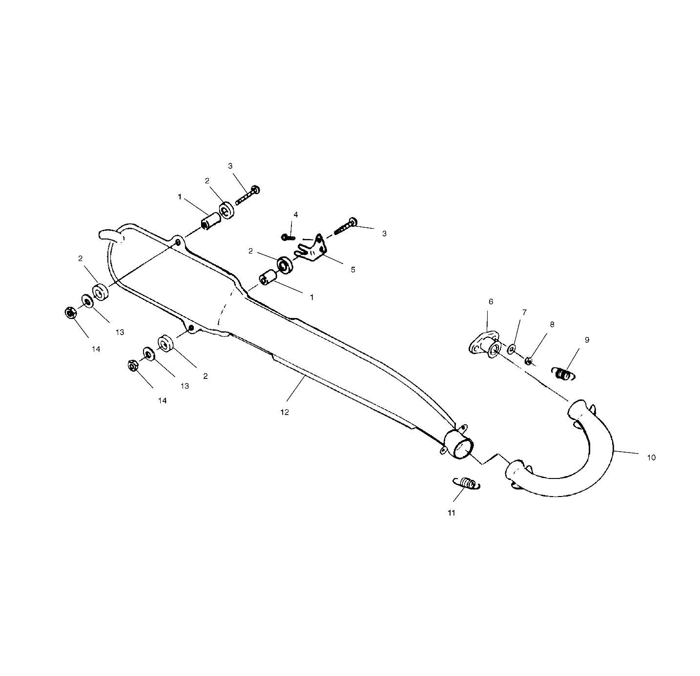 EXHAUST SYSTEM - A00BA25CA (4954825482A010)