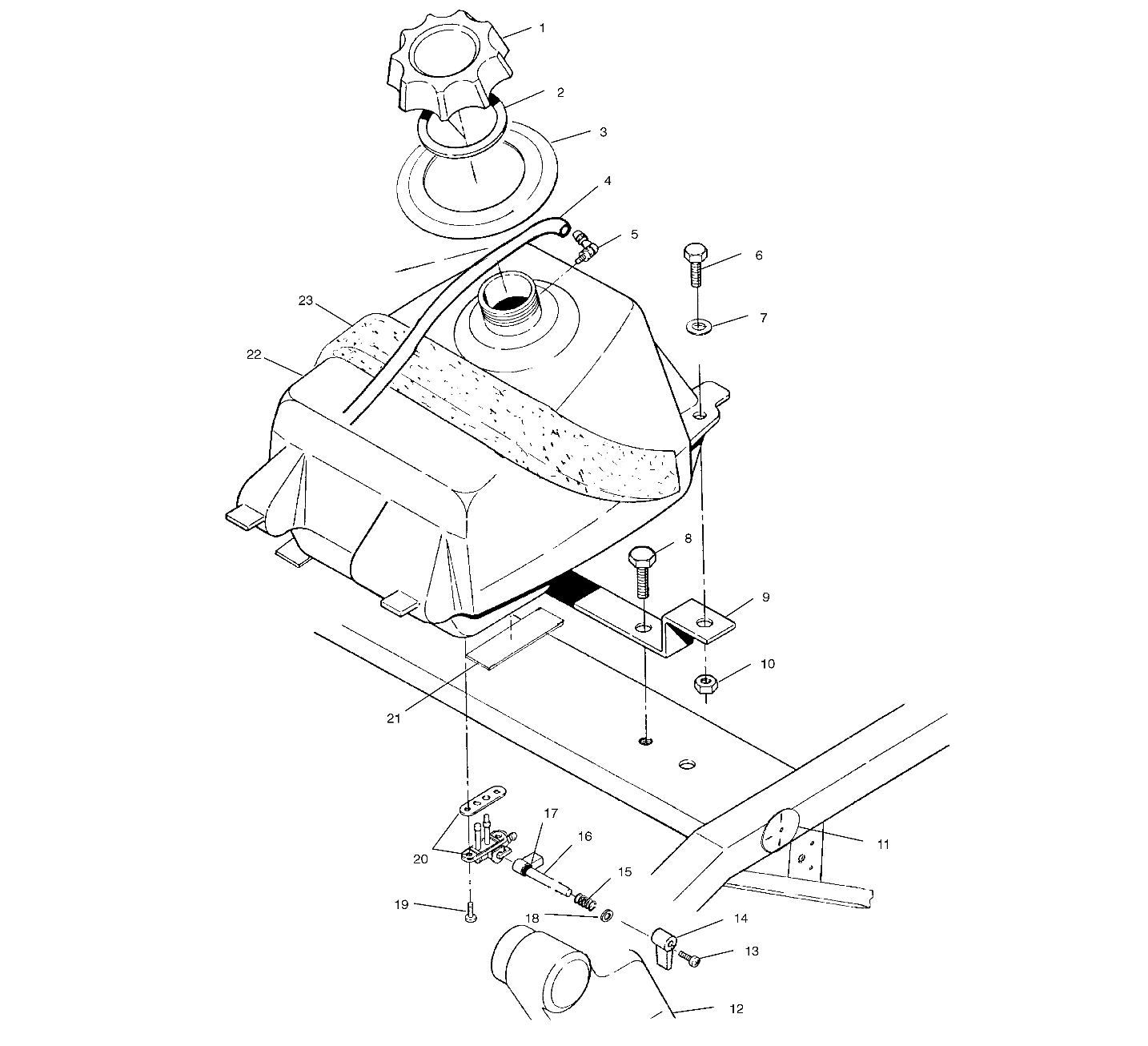 FUEL TANK - A00BA25CA (4954825482A012)