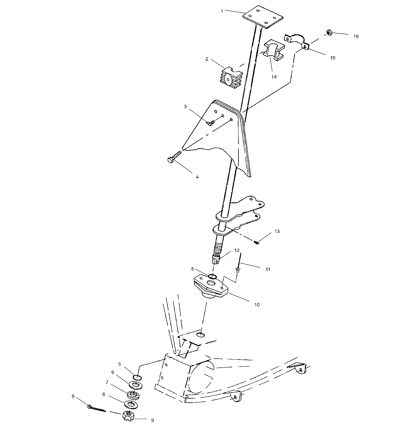 STEERING POST - A00BA25CA (4954825482B006)