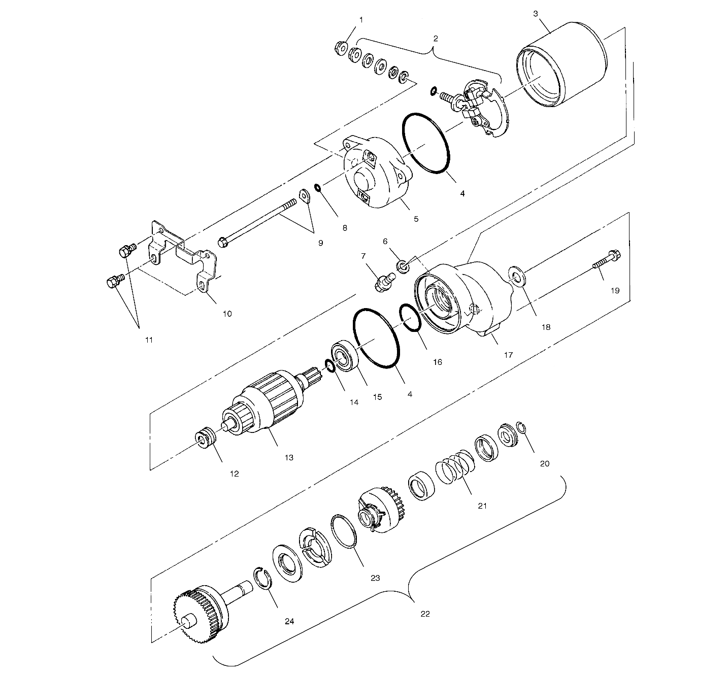 STARTING MOTOR - A00BA25CA (4954825482C012)