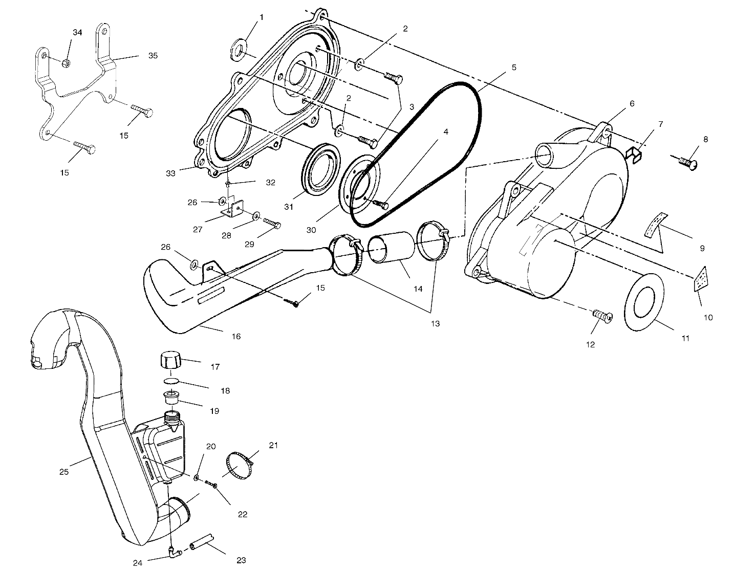 CLUTCH COVER - A00BA38CA (4954835483C003)