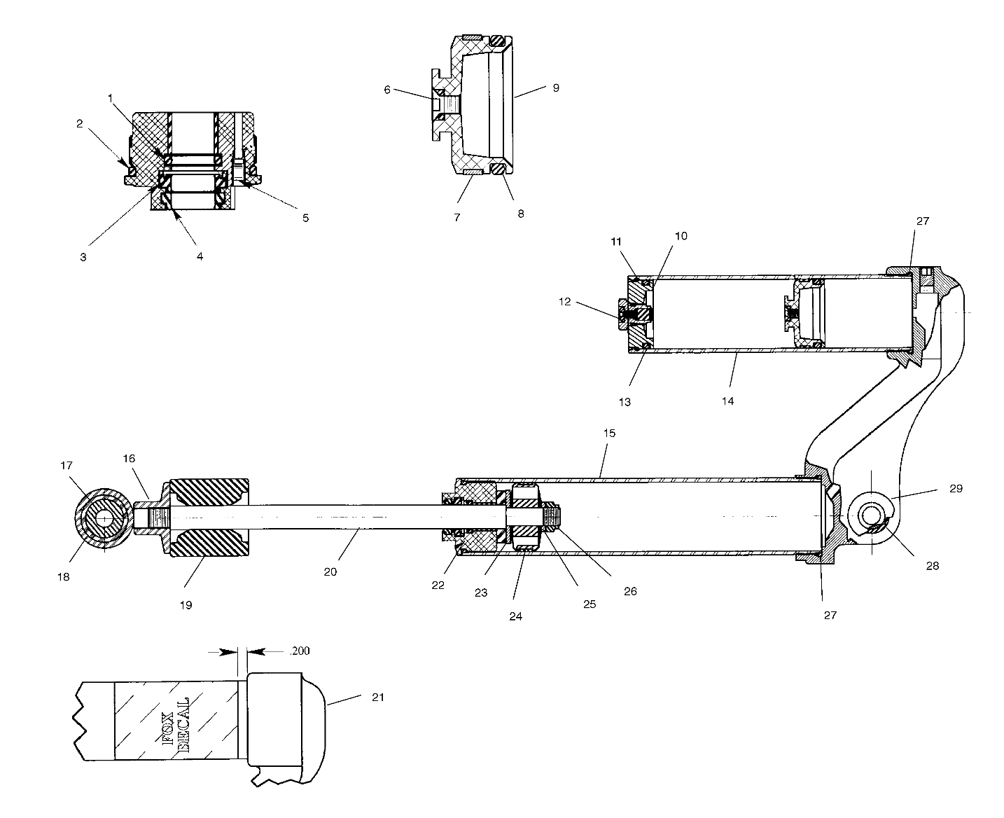 FOX SHOCK, GAS, RESERVOIR - A00BA38CA (4954835483C006)