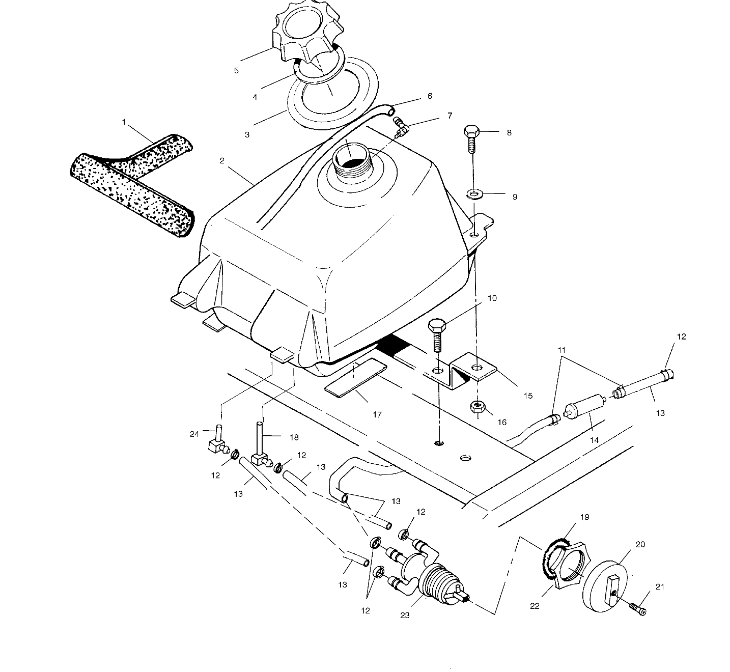 FUEL TANK - A00BG38CA (4954845484A013)