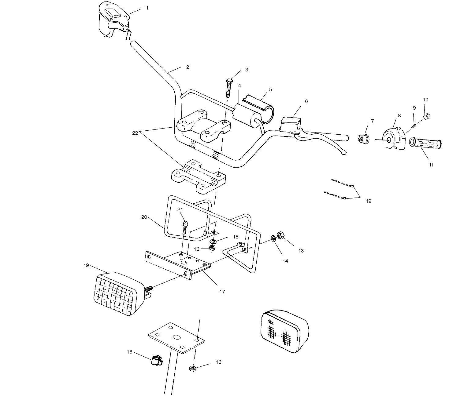 HANDLEBAR/HEADLIGHT - A00BG38CA (4954845484B010)