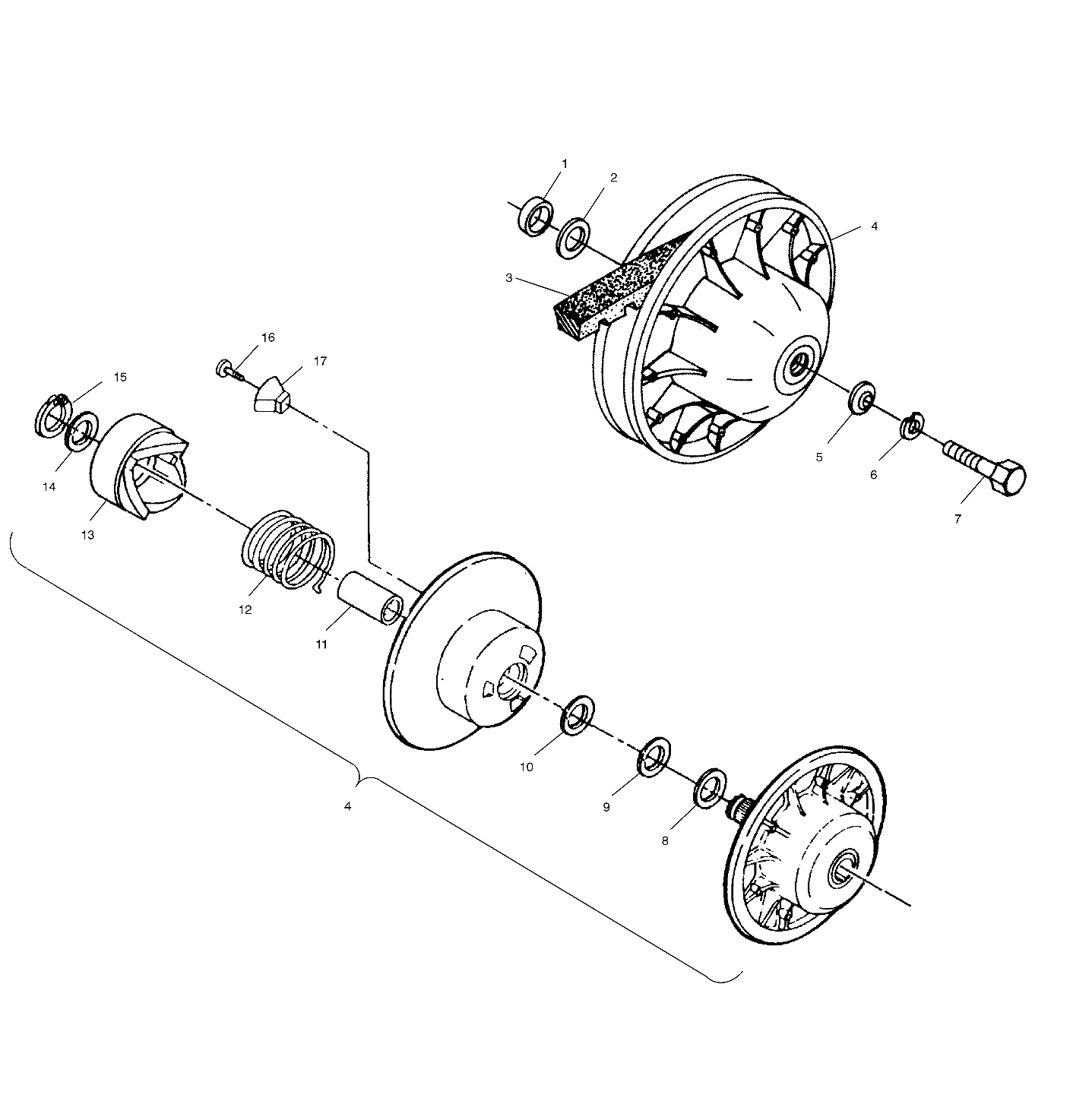 DRIVEN CLUTCH - A00BG38CA (4954845484C001)