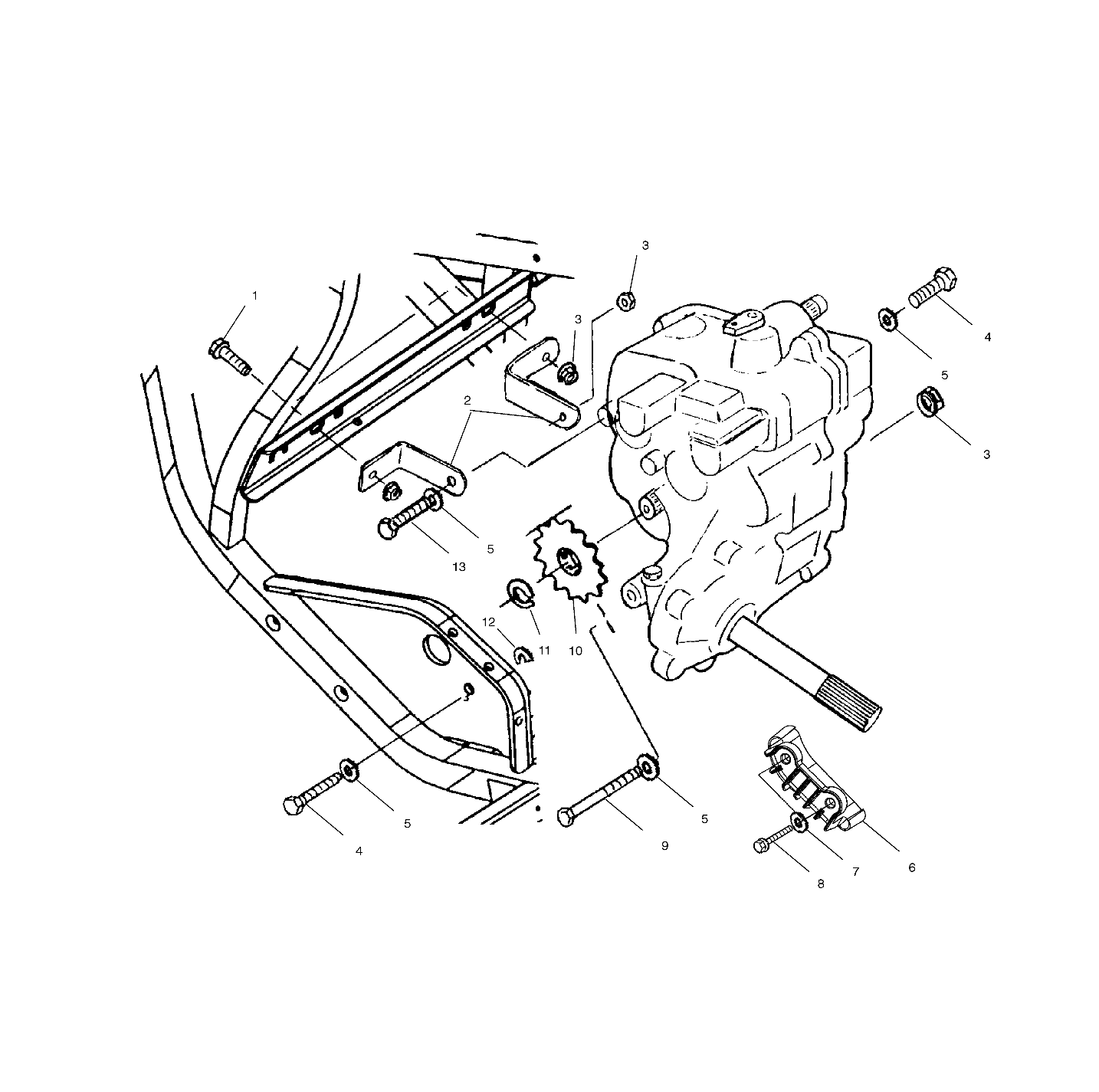 GEARCASE MOUNTING - A00BG38CA (4954845484C002)