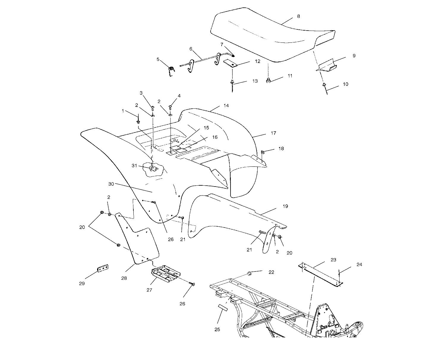 REAR CAB - A00BG50AA (4954855485A006)