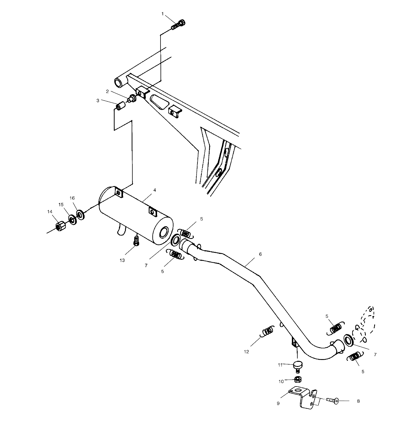 EXHAUST SYSTEM - A00BG50AA (4954855485A010)