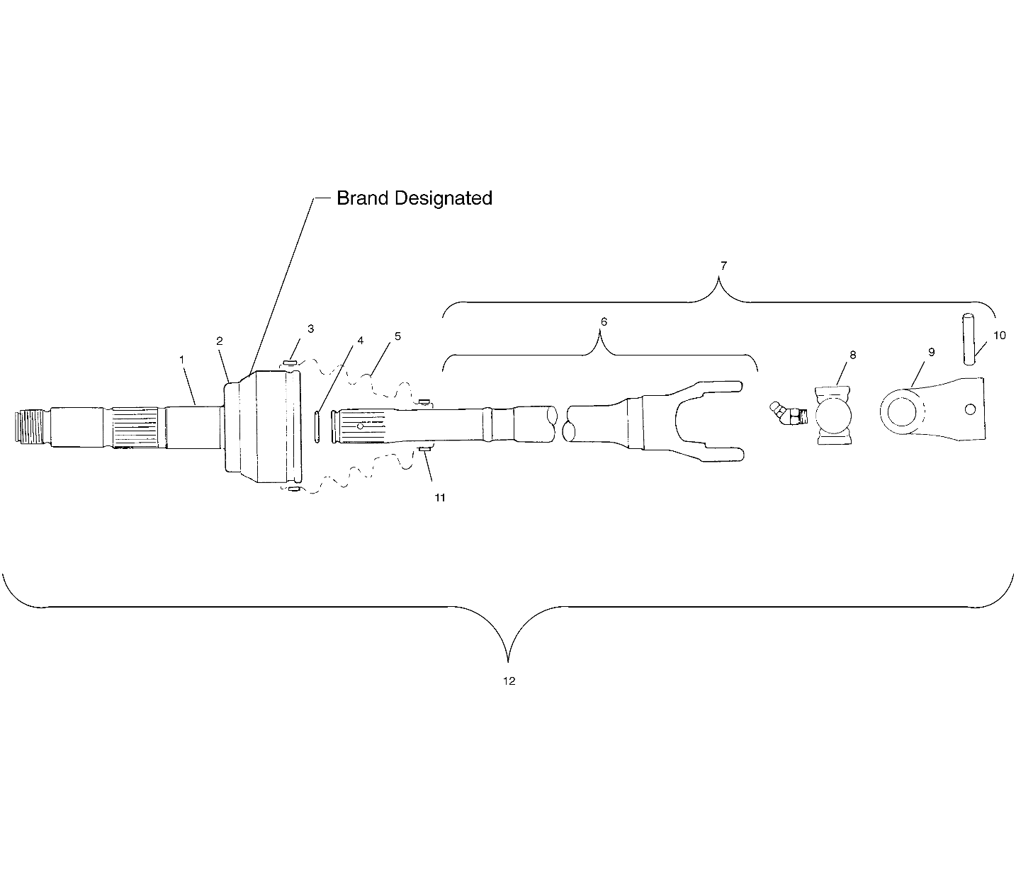 CV JOINT - NEAPCO - A00BG50AA (4954855485B005)