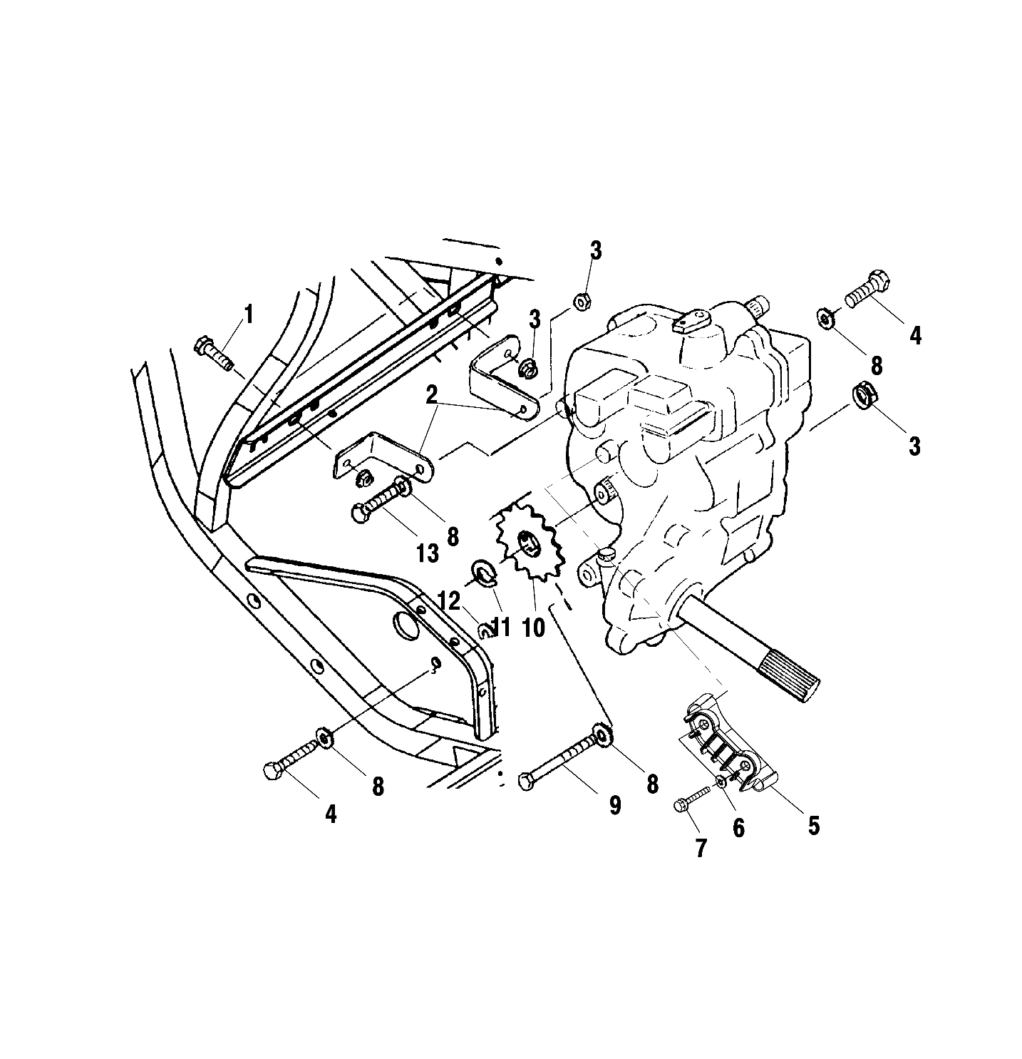 GEARCASE MOUNTING - A00BG50AA (4954855485C002)