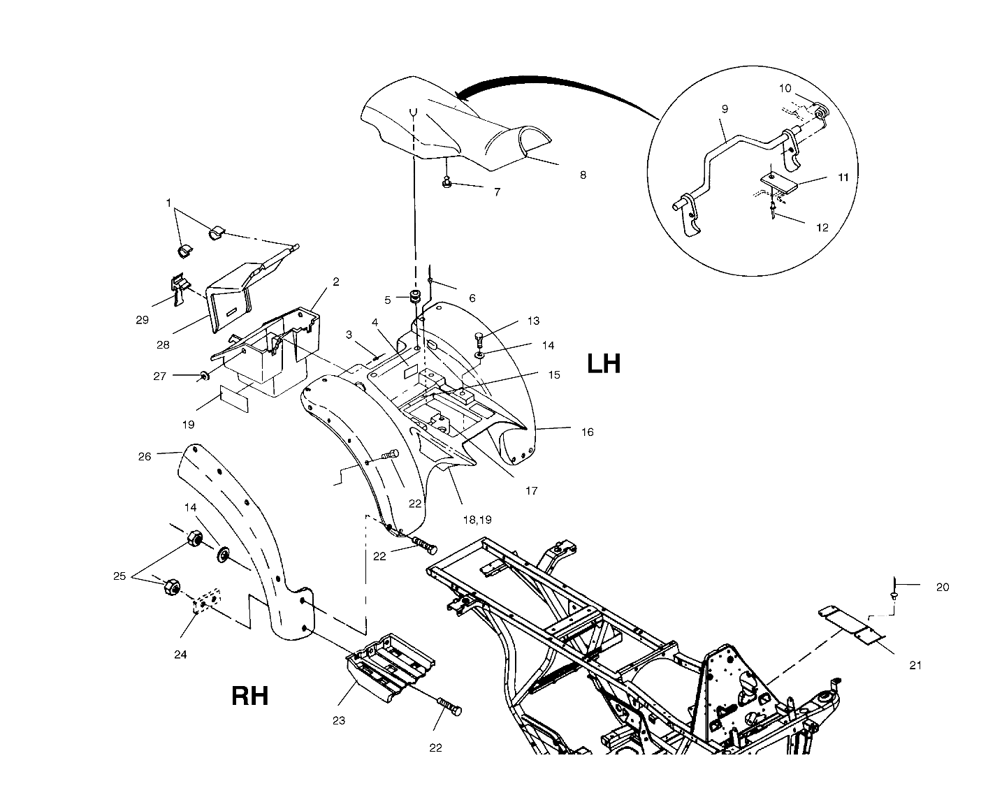 REAR CAB - A00AG25CA (4954865486A006)