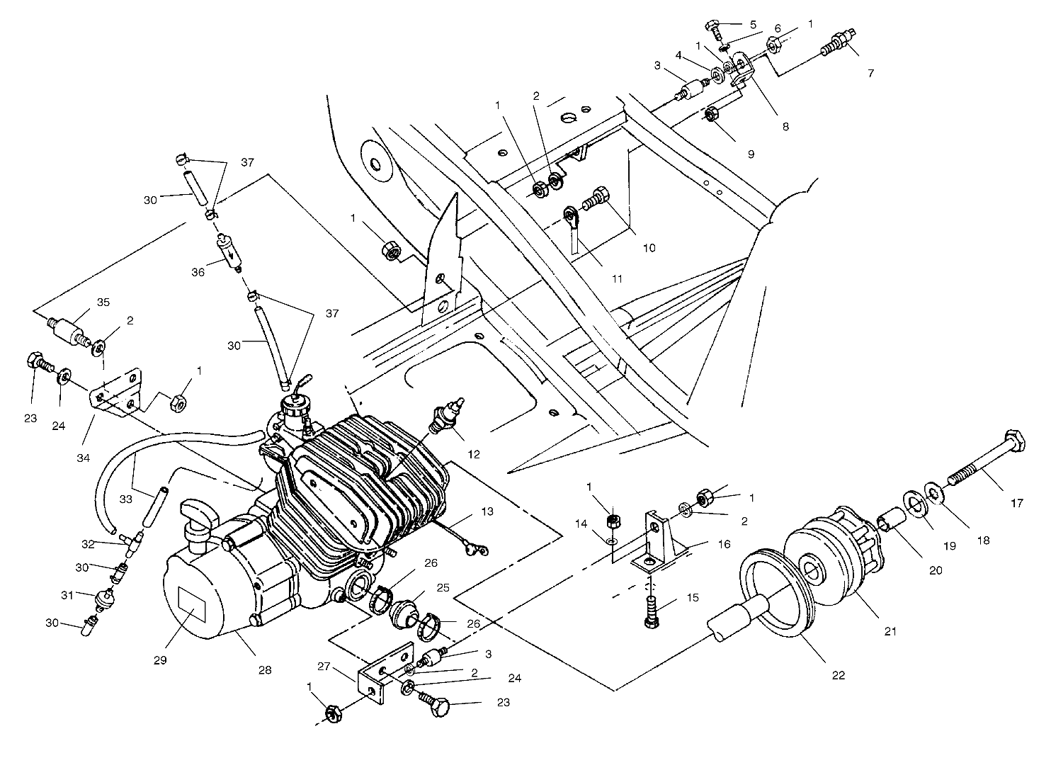 ENGINE MOUNTING - A00AG25CA (4954865486A009)