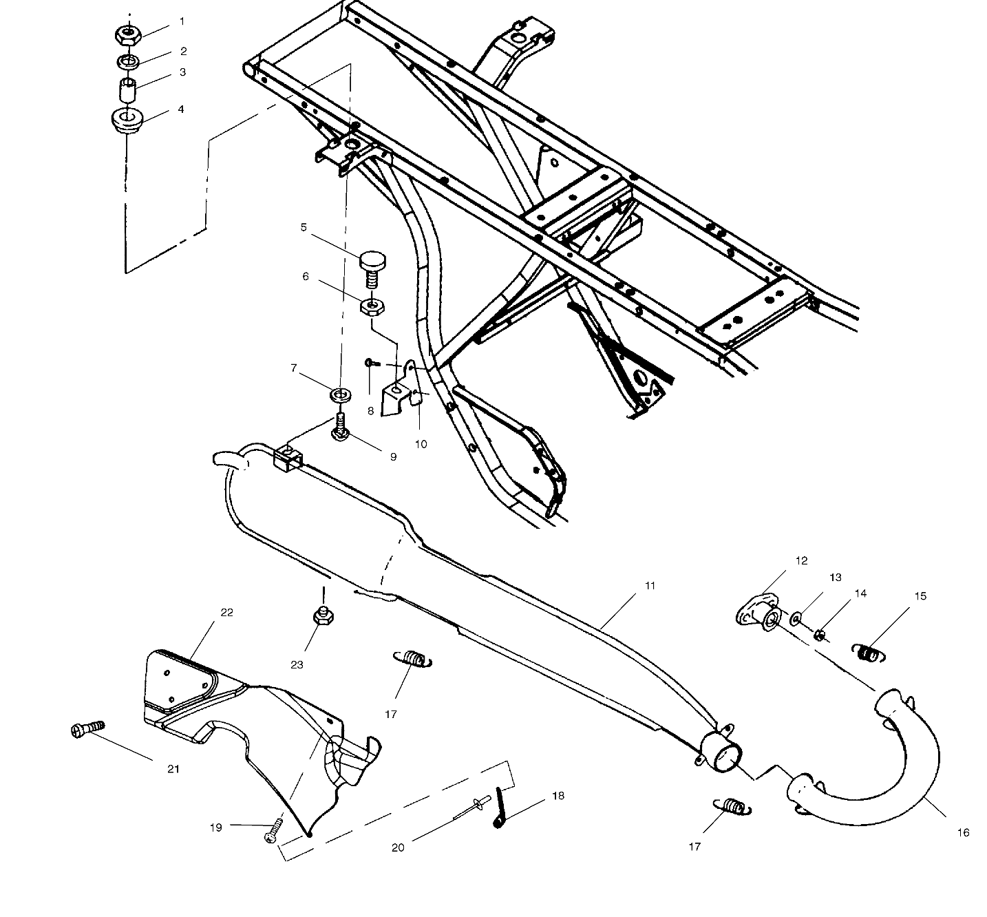 EXHAUST SYSTEM - A00AG25CA (4954865486A010)