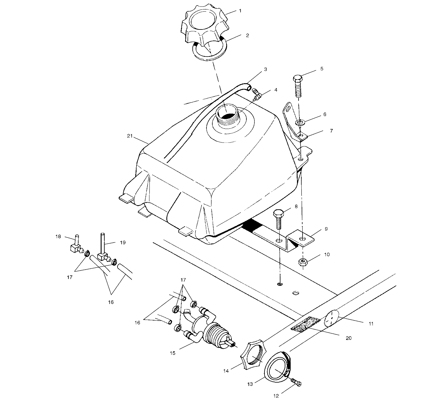 FUEL TANK - A00AG25CA (4954865486A011)