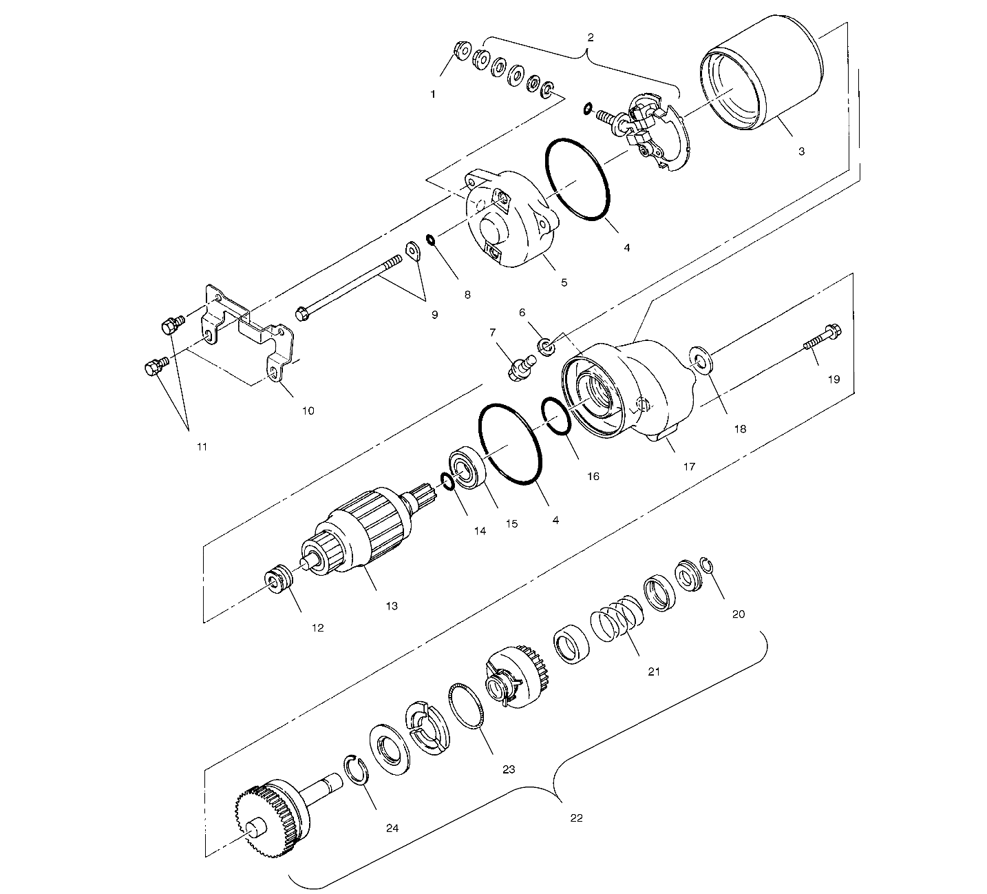 STARTING MOTOR - A00AG25CA (4954865486C013)