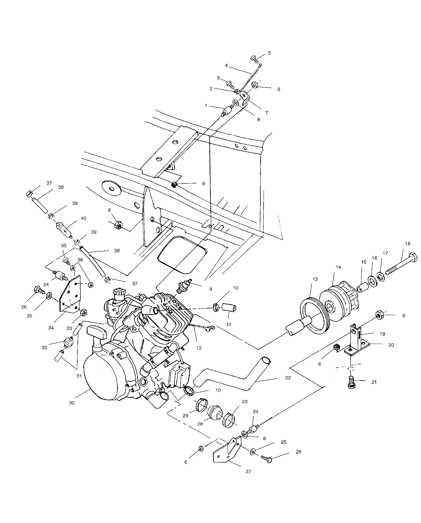 ENGINE MOUNTING - A00CG38CA (4954875487A011)