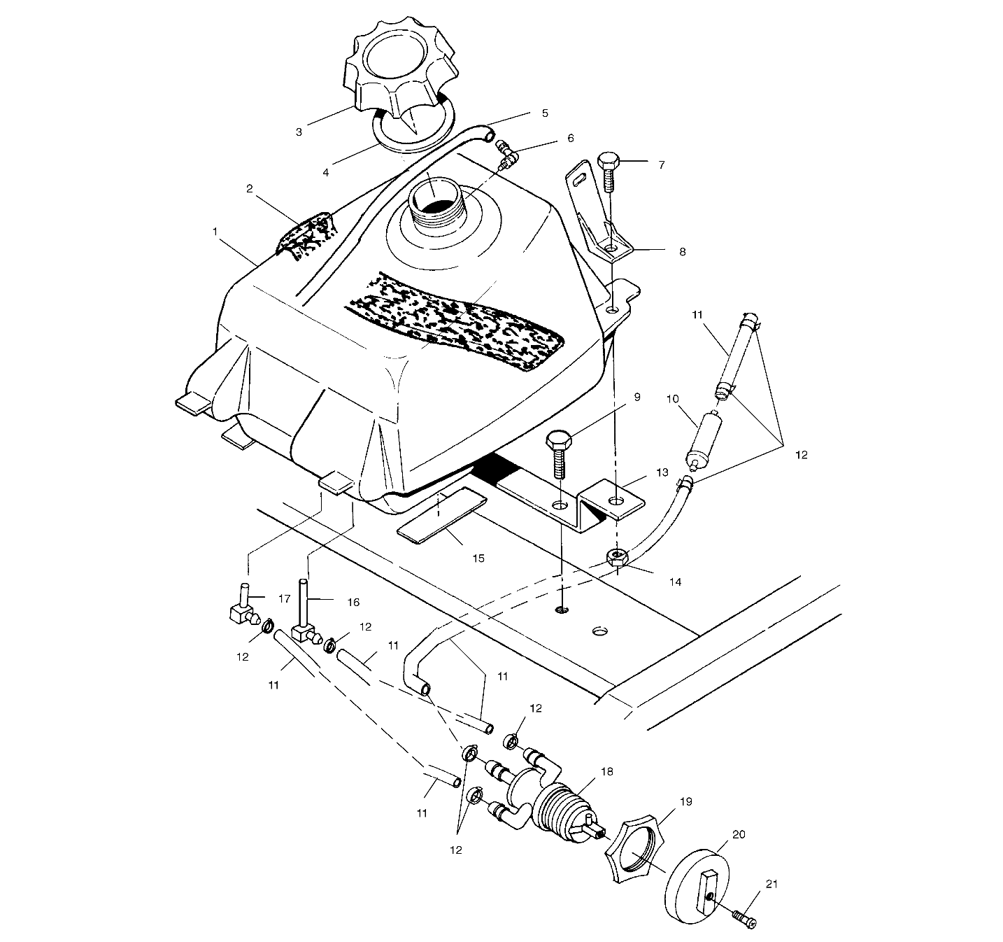 FUEL TANK - A00CG38CA (4954875487A014)