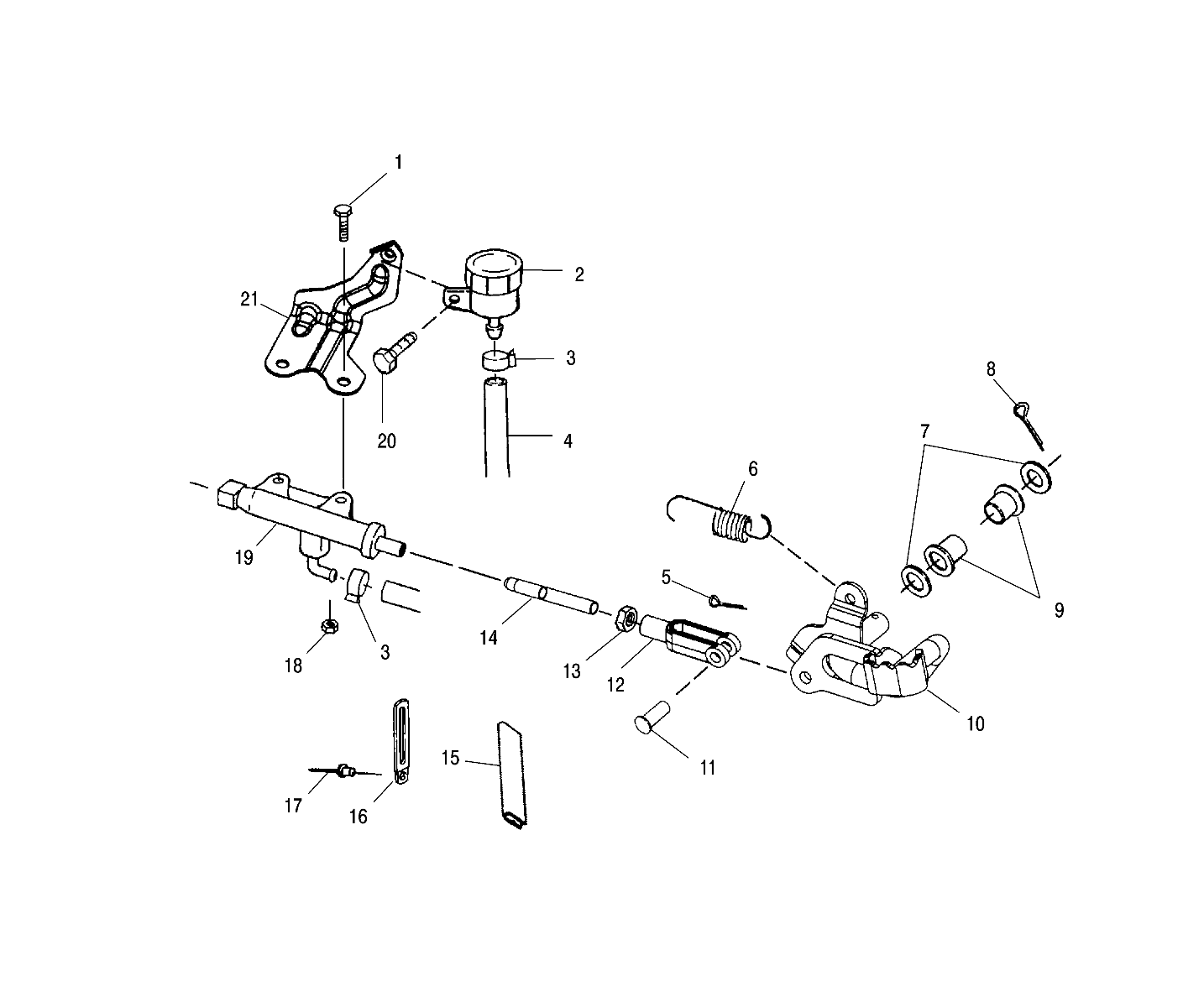 REAR BRAKE MASTER CYLINDER - A00CG38CA (4954875487C005)