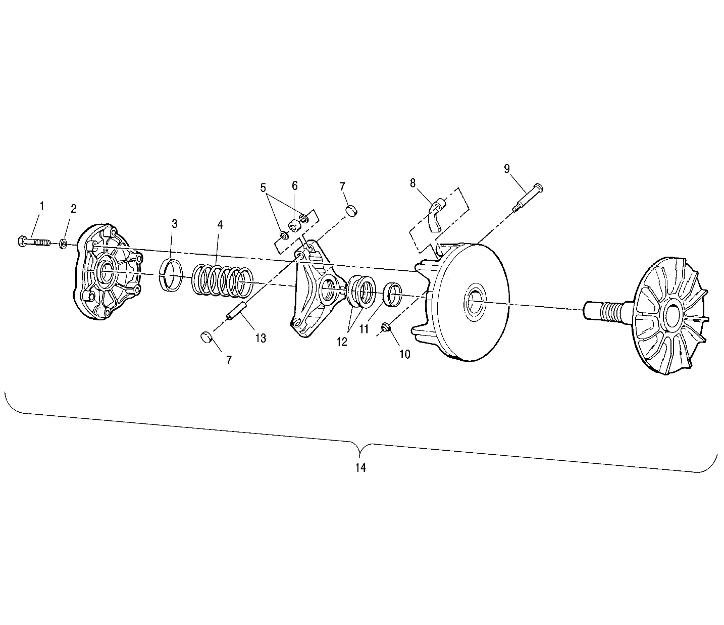 DRIVE CLUTCH - A00CG38CA (4954875487C007)