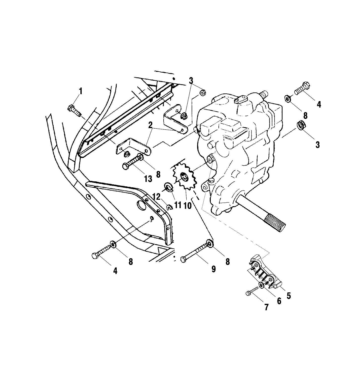 GEARCASE MOUNTING - A00CG38CA (4954875487D001)