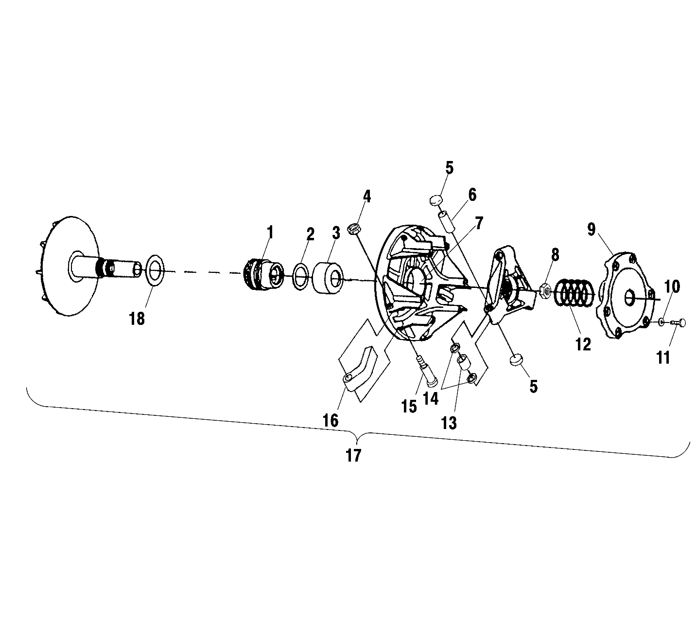 DRIVE CLUTCH - A00CD50AB (4954885488C002)