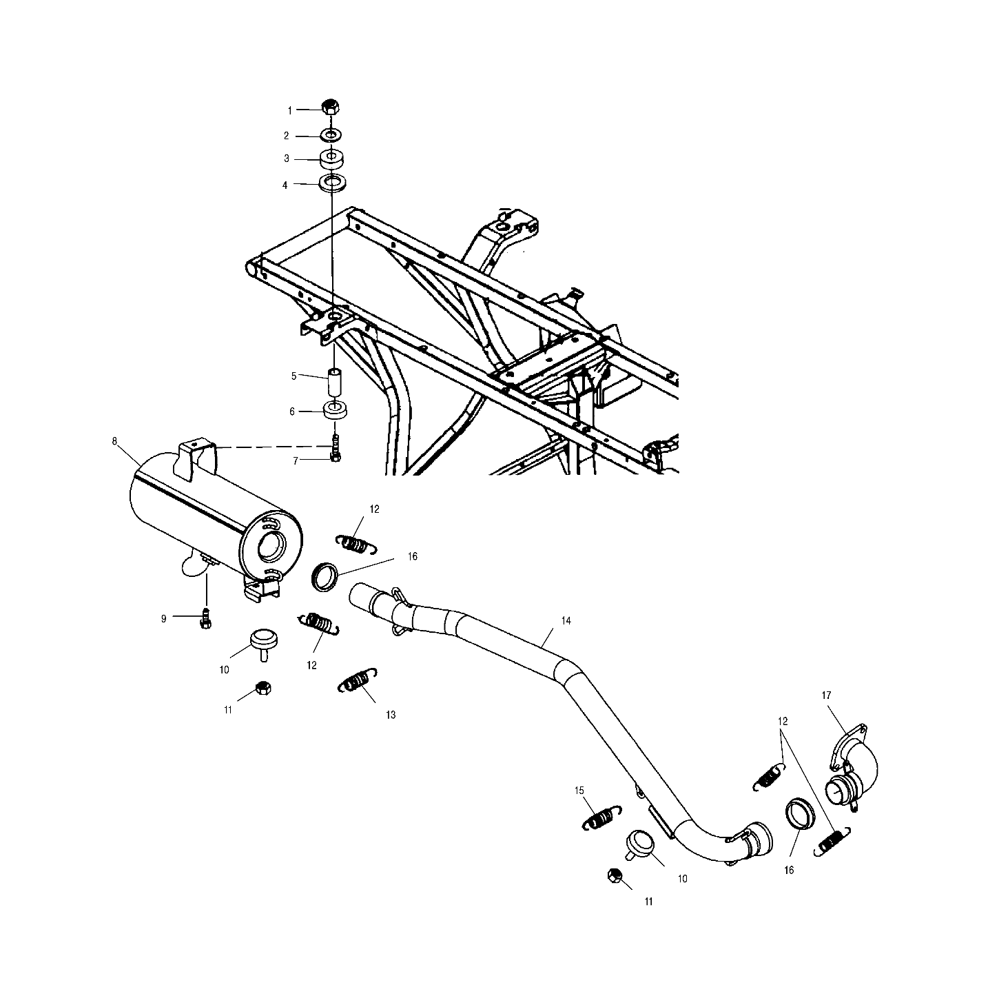 EXHAUST SYSTEM - A00CK32AA (4954895489A011)