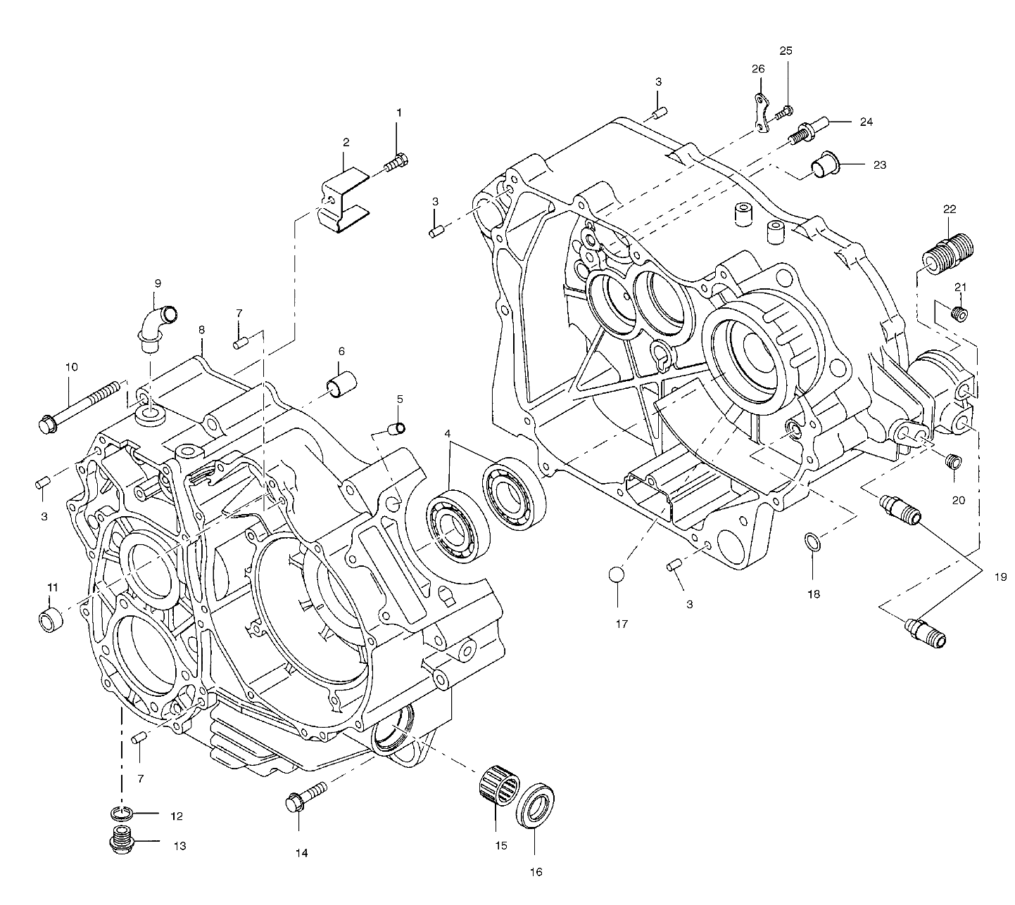 CRANKCASE - A00CK32AA (4954895489C008)