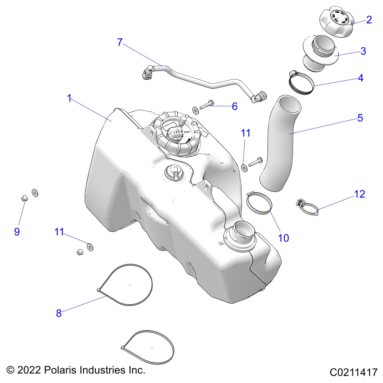 FUEL SYSTEM, FUEL TANK - A22SGE95KN (C0211417)