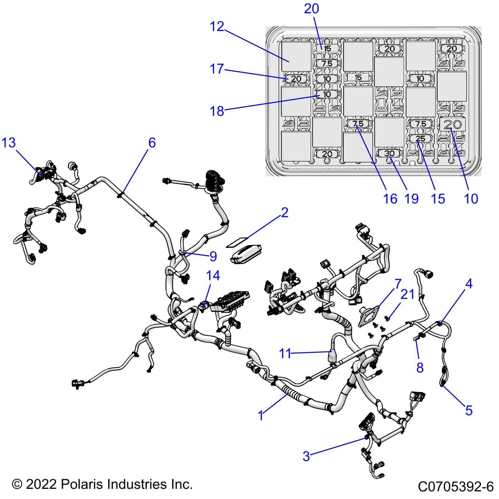 ELECTRICAL, WIRE HARNESS - R22RRJ99A9/B9 (C0705392-6)