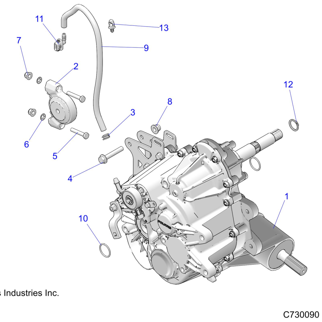 DRIVE TRAIN, MAIN GEARCASE MOUNTING - R22MAK57B4 (C730090)