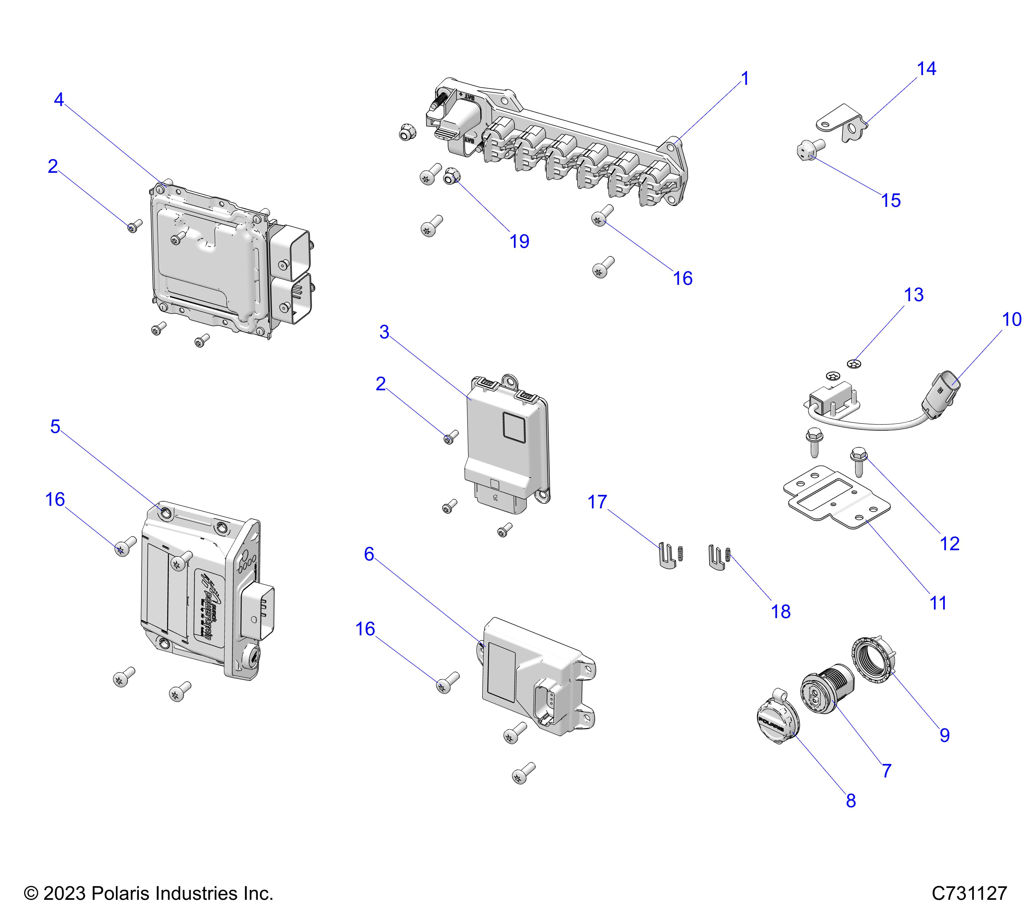 ELECTRICAL, WIRE HARNESS COMPONENTS - R24X6L1RAH/AS/BH/BS (C731127)