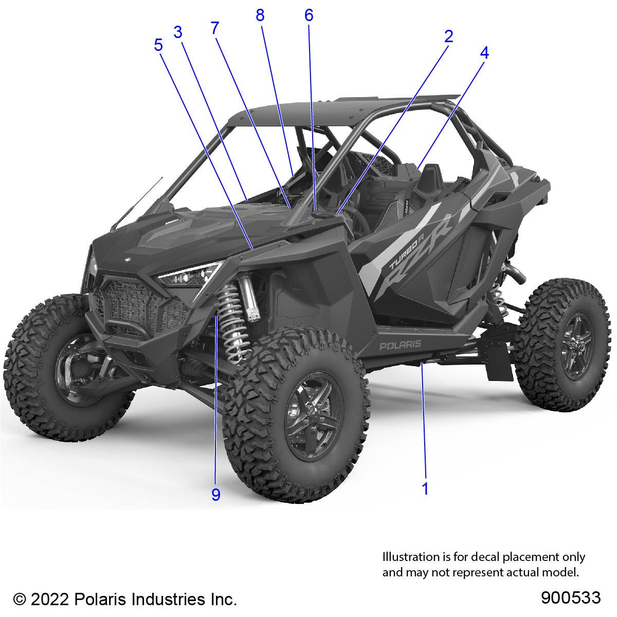 BODY, DECALS - Z24GAC92AN/BN (900533-01)